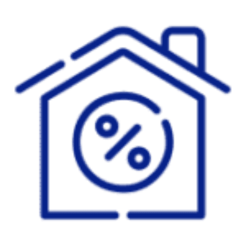 House icon with percentage sign