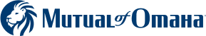 Mutual of Omaha logo with lion emblem