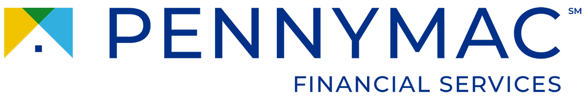 Pennymac Financial Services logo with colored emblem